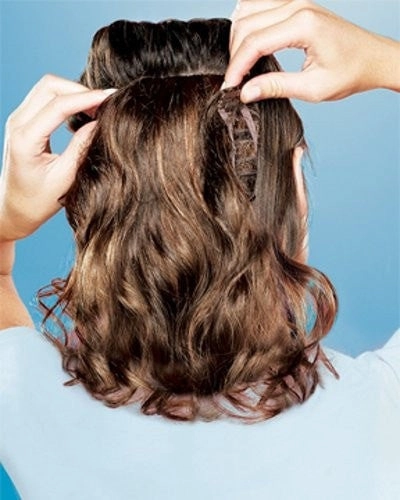17" Clip In Wavy Extension by Jessica Simpson | Human Hair | CLEARANCE