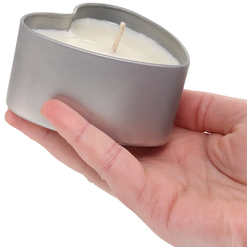 3-in-1 Massage Heart Candle 4oz/113g in Bottom's Up