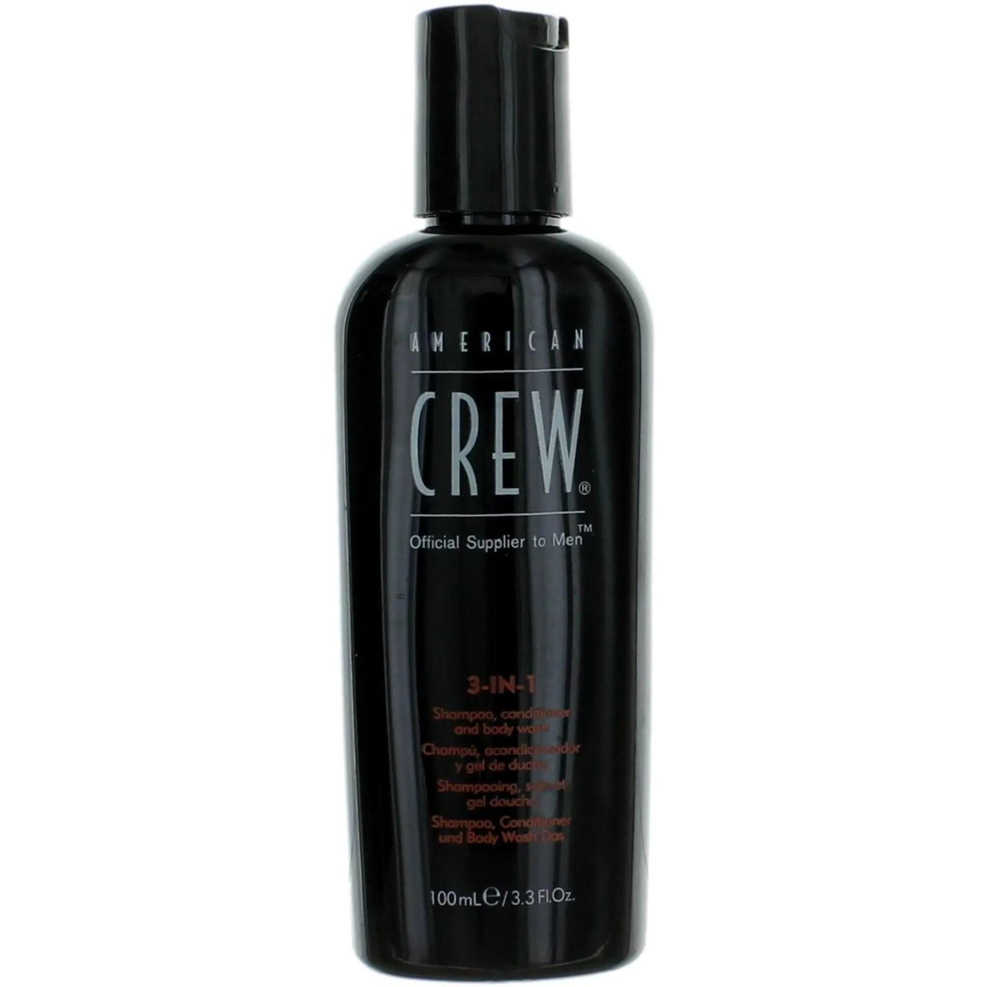 American Crew Men's - 3-in-1 Fresh Shampoo, Conditioner, and Body Wash, 3.3 oz