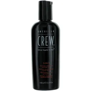 American Crew Men's - 3-in-1 Fresh Shampoo, Conditioner, and Body Wash, 3.3 oz