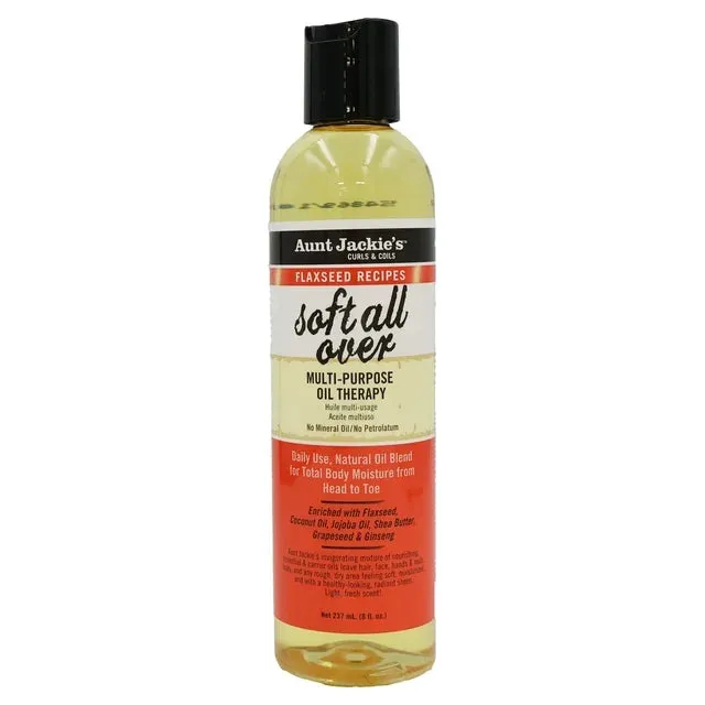 Aunt Jackie's Flaxseed Soft All Over Multi-Purpose Oil Therapy - 8 oz