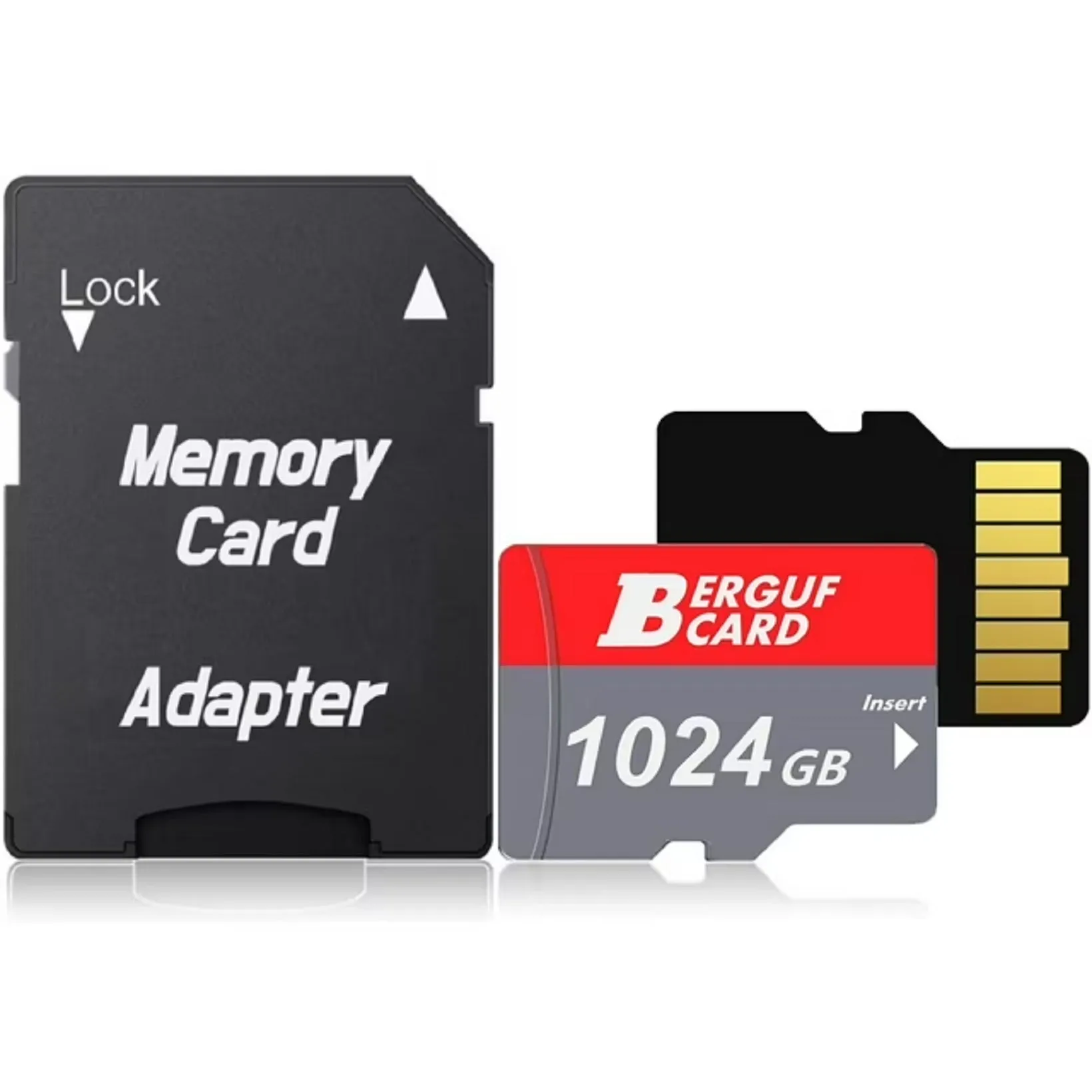 BERGUF 1tb Class 10 High Speed 3.0 Flash Memory Card with Adapter