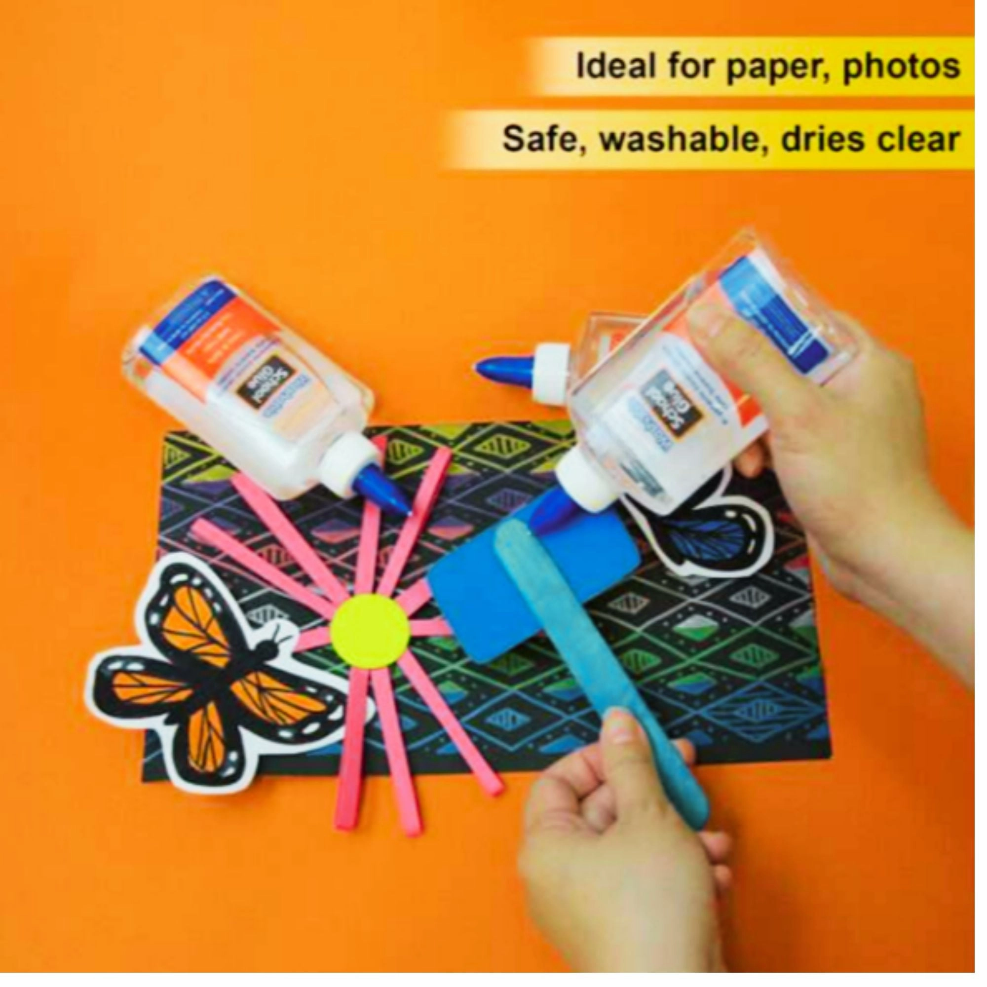 Clear School Glue Classroom Bundle | 12-Pack of 5 oz. Non-Toxic, Washable Slime & Craft Glue