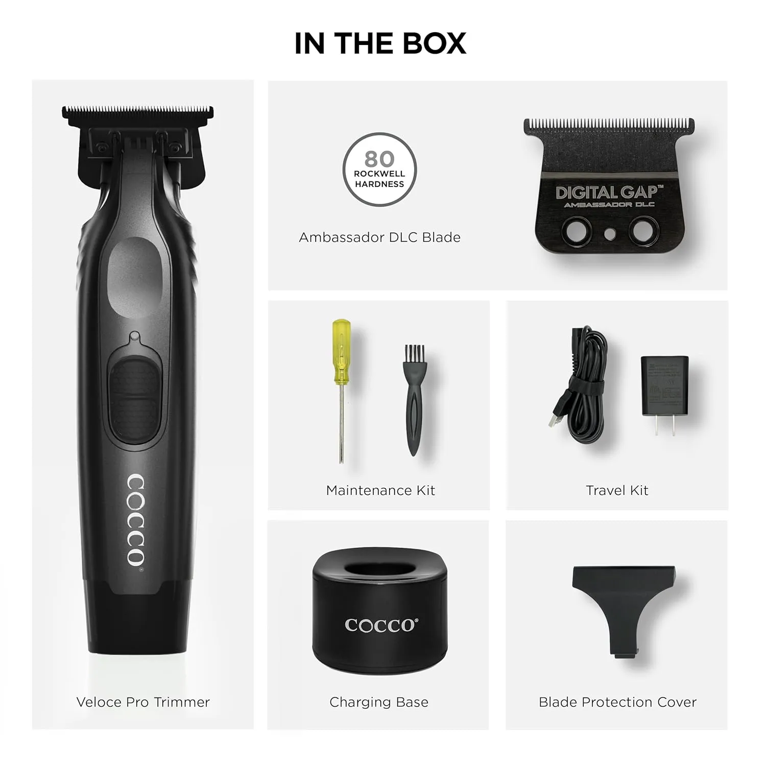 Cocco Veloce Pro Cordless Trimmer - Matte Black