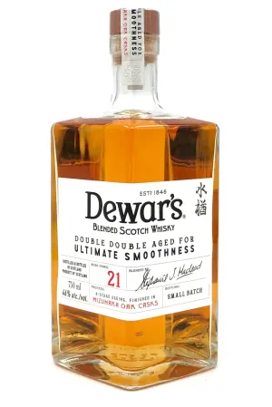 Dewar's "Mizunara Oak" Double Double 21 Year Old Scotch Whisky