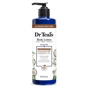 Dr. Teal's Body Lotion. Moisture   Nourishing with Coconut Oil & Essential Oils. 18 fl oz