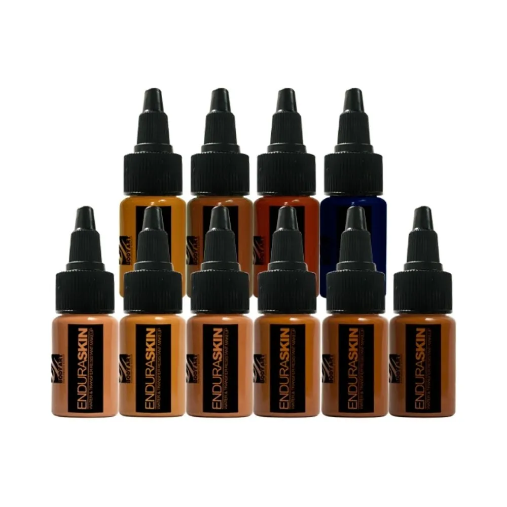 European Body Art Endura 1oz 10 Pack Dark With Adjusters