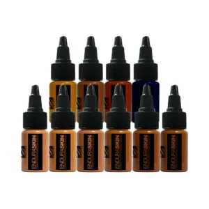 European Body Art Endura 1oz 10 Pack Dark With Adjusters
