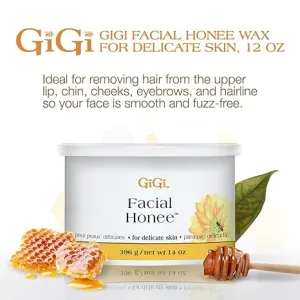 Gigi Facial Honee Wax. for Delicate Skin - 14 oz