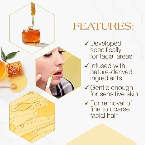 Gigi Facial Honee Wax. for Delicate Skin - 14 oz