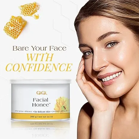 Gigi Facial Honee Wax. for Delicate Skin - 14 oz