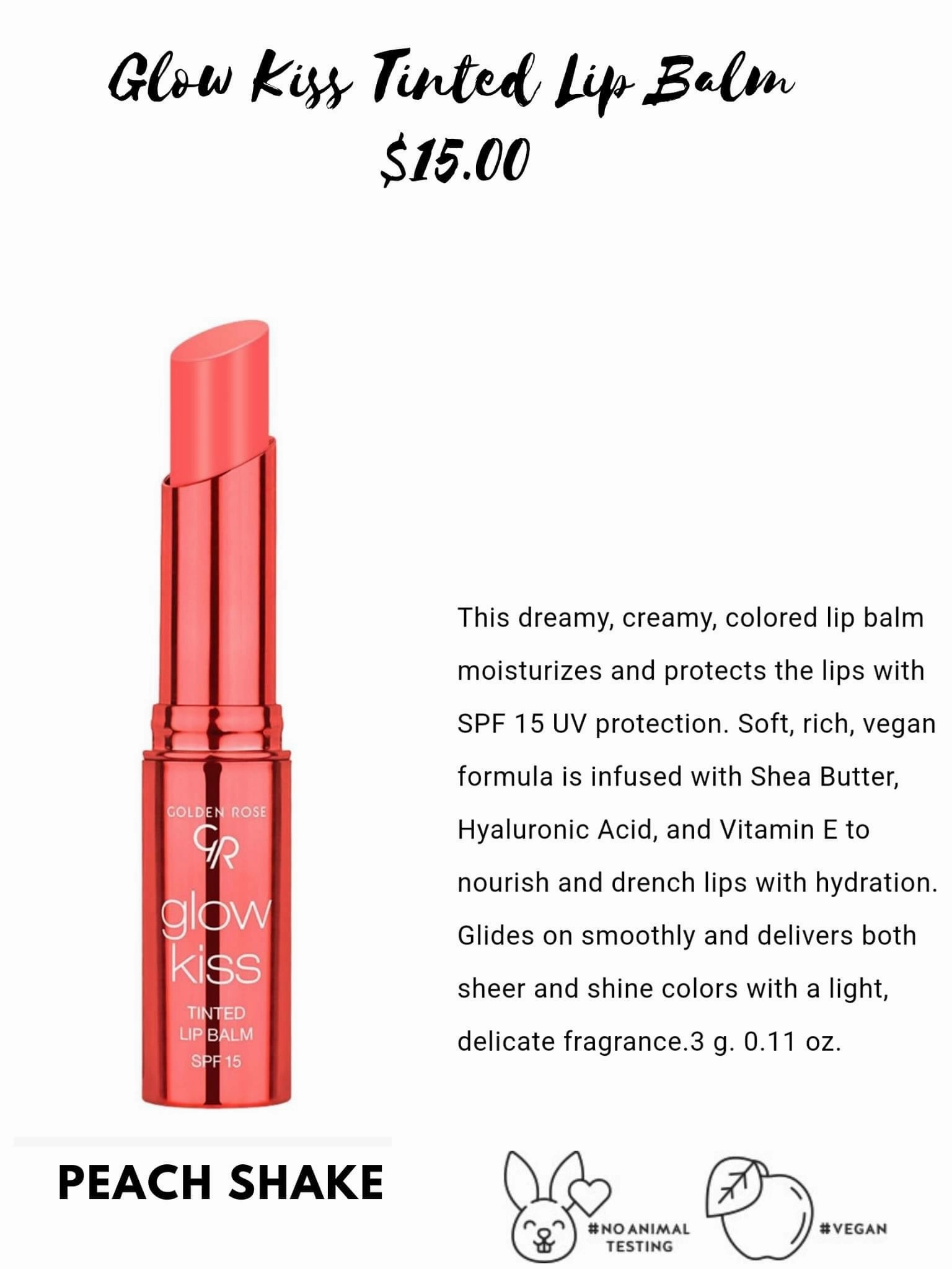 Glow Kiss Tinted Lip Balm -  Celesty** - Final Sale