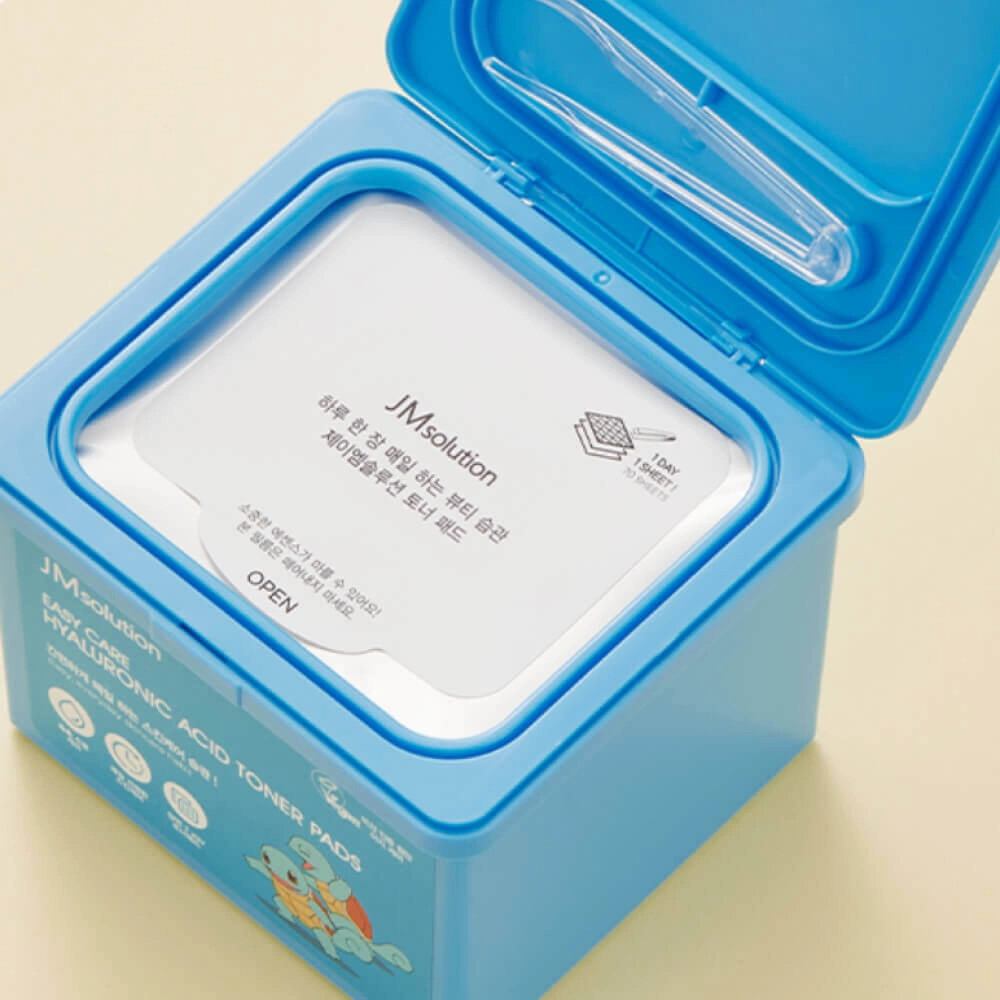 JM Solution Easy Care Hyaluronic Acid Toner Pads X 
Pokemon Squirtle 200ml 70pcs