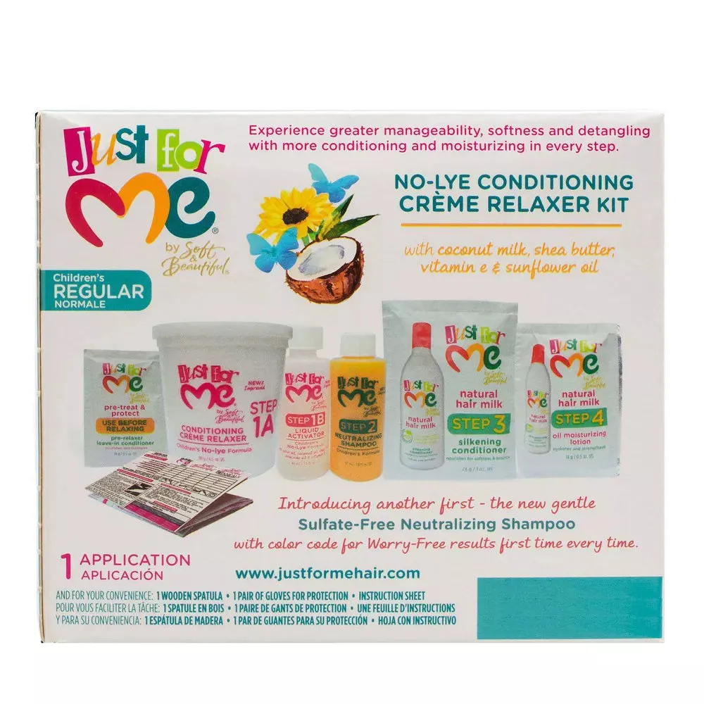 Just For Me No-Lye Creme Relaxer Kit - Super