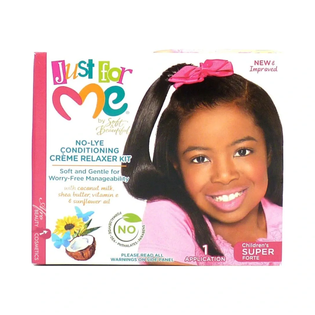Just For Me No-Lye Creme Relaxer Kit - Super