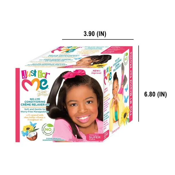 Just For Me No-Lye Creme Relaxer Kit - Super