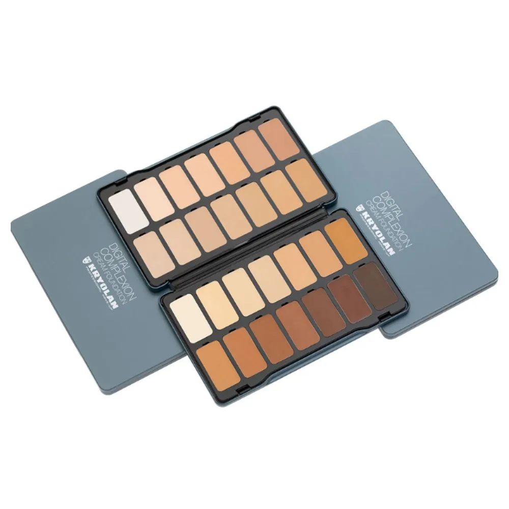 Kryolan Digital Complexion Cream Foundation Palette 28 Color