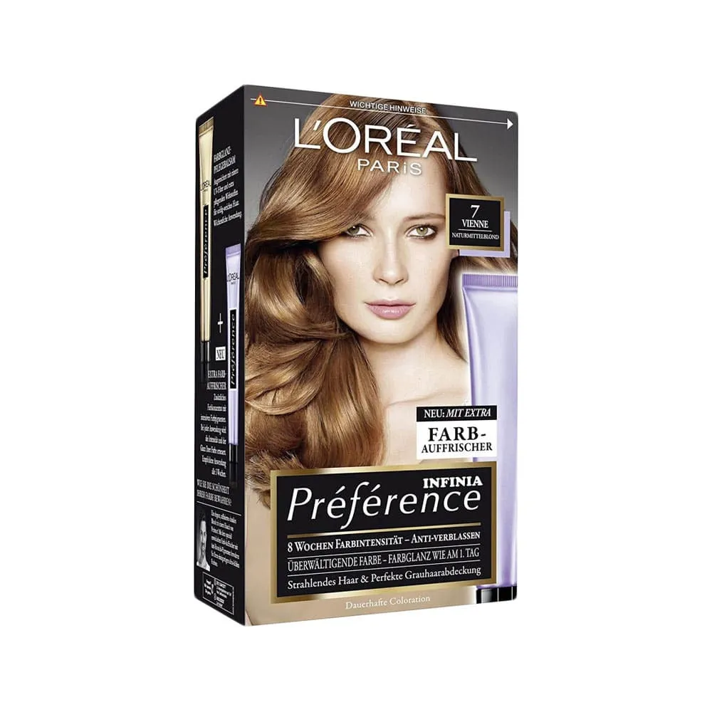 L'Oreal Infinia Preference Permanent Hair Colour 7 Vienna Dark Blonde