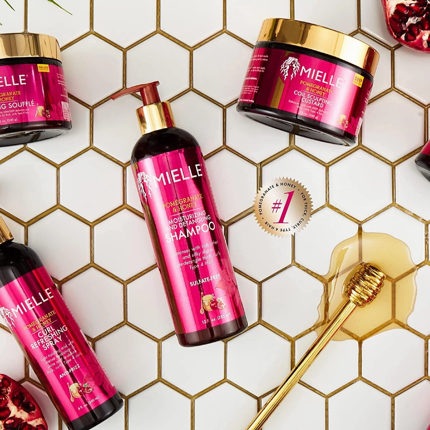 Mielle Organics Pomegranate & Honey Moisturizing and Detangling Shampoo - Choose Size