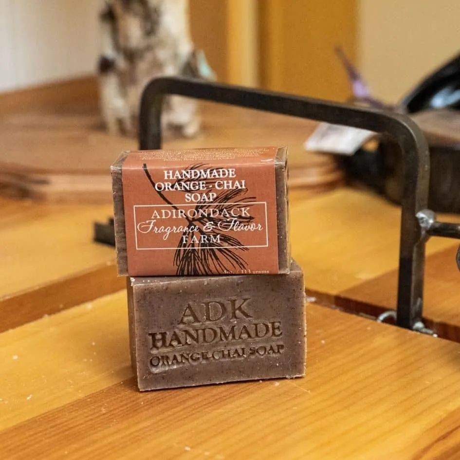 Orange Chai Soap Bar 4 oz Wrapped