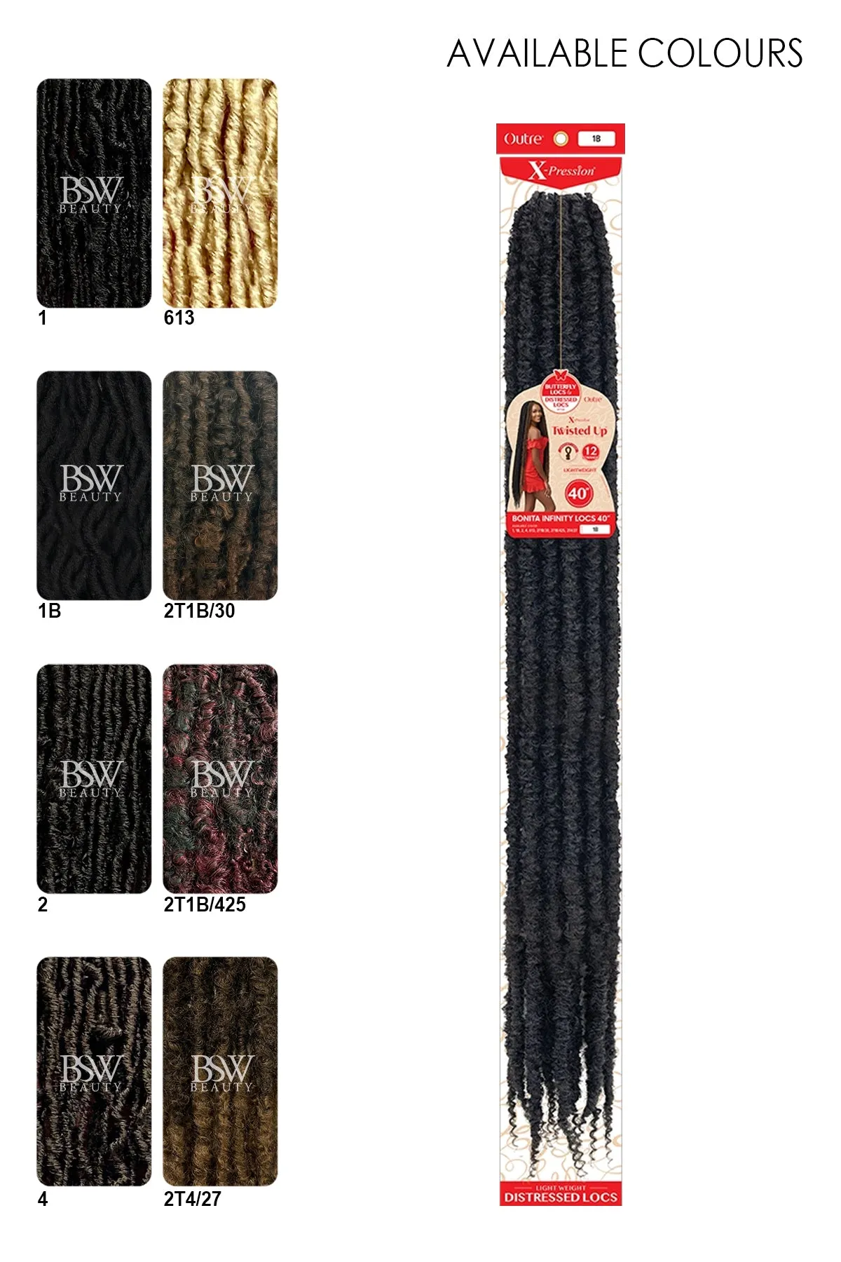 OUTRE BONITA INFINITY LOCS 40"