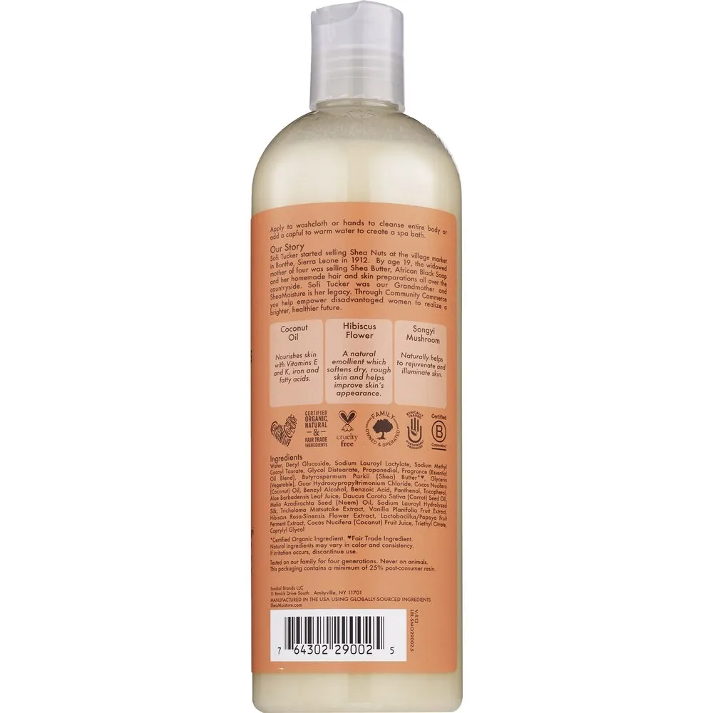 Shea Moisture Coconut & Hibiscus Illuminating Body Wash - 13 oz