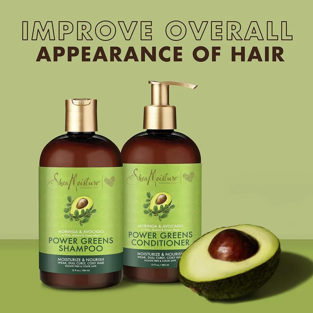 Shea Moisture Moringa & Avocado Power Greens Shampoo 384ml