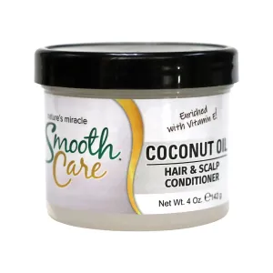Smooth Care Coconut Oil Hair & Scalp Conditioner Enriched with Vitamin E - 4 oz