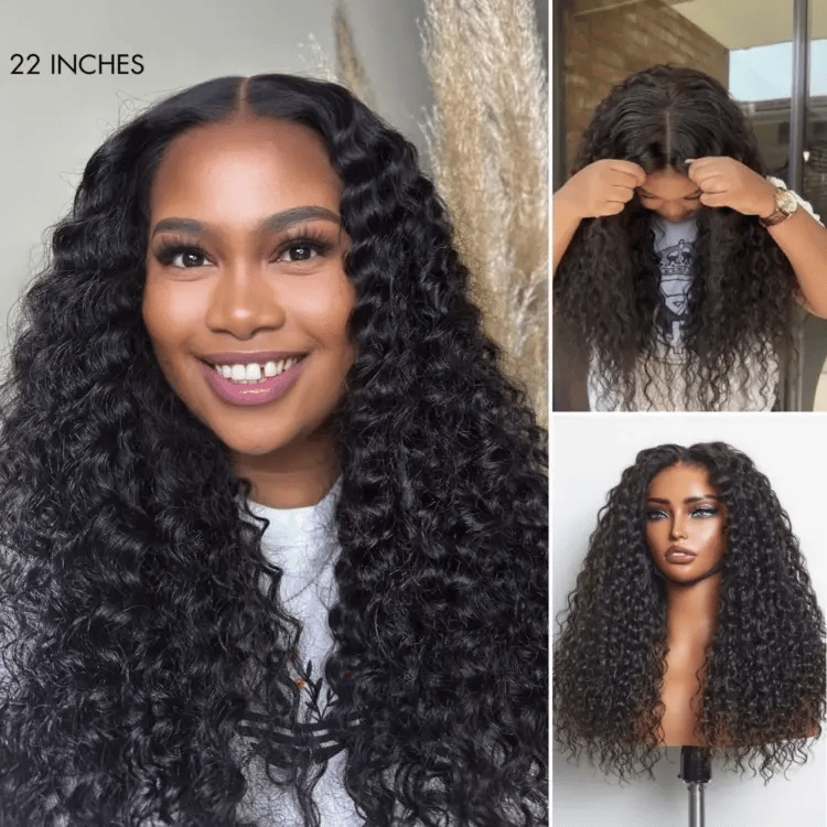 Special Deal | AiryFit™ Scalp Care Wigs | Effortless Water Wave Snugfit Glueless 5x5 Closure Pre-Cut Lace Curly Wig