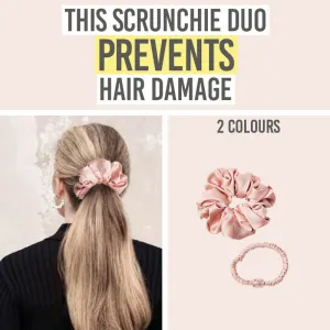 The Ultimate Duo Silk Scrunchies