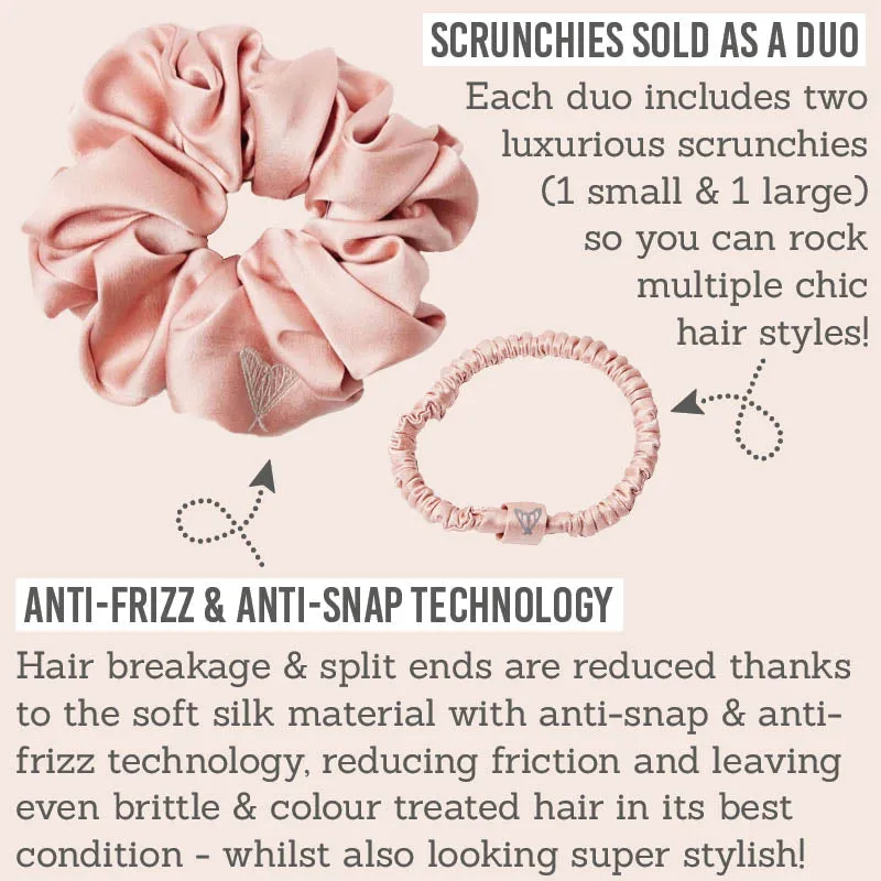 The Ultimate Duo Silk Scrunchies