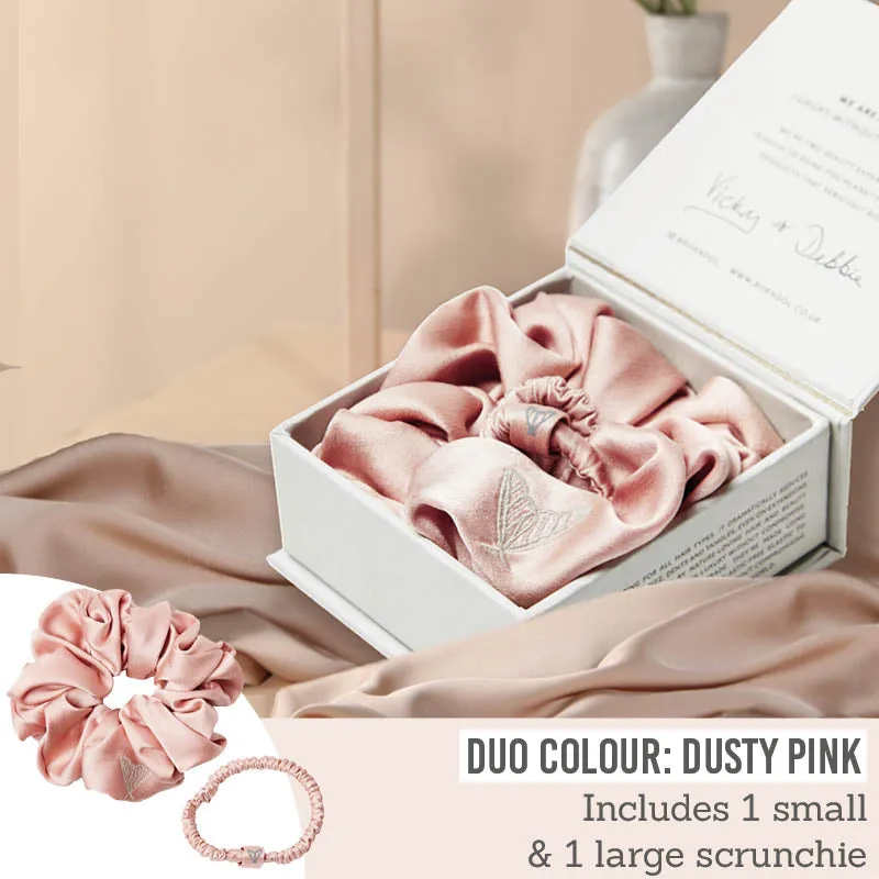 The Ultimate Duo Silk Scrunchies