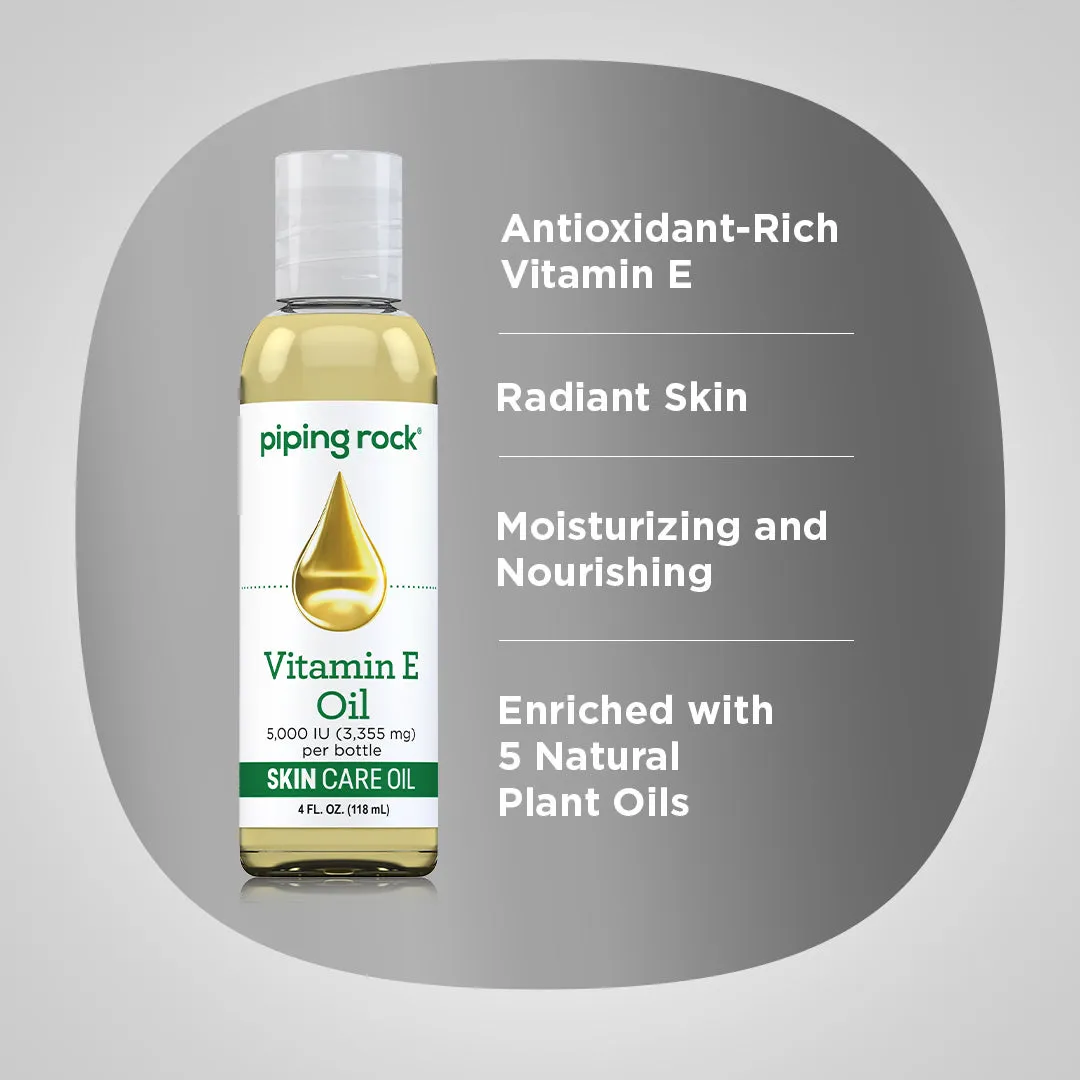Vitamin E Natural Skin Oil, 5000 IU, 4 fl oz (118 mL) Bottle
